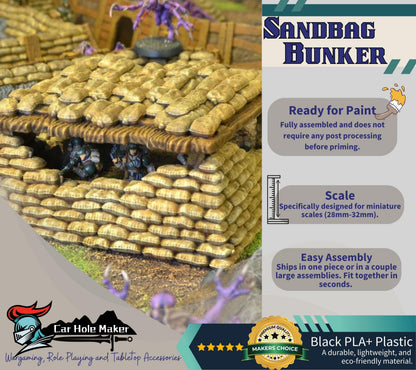 28mm Modular Trench Terrain Set: Wargaming Diorama Scenery