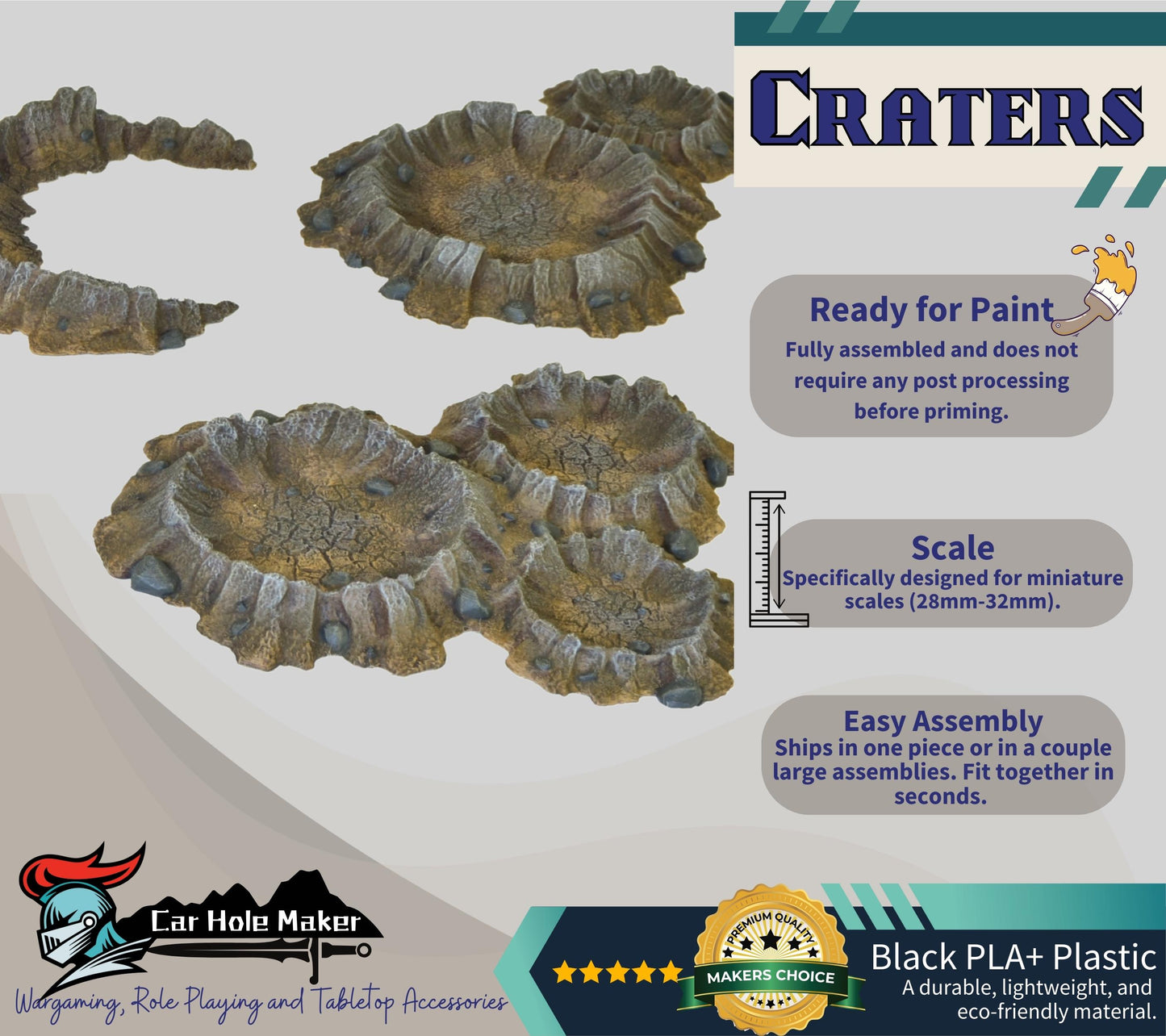 28mm Modular Trench Terrain Set: Wargaming Diorama Scenery