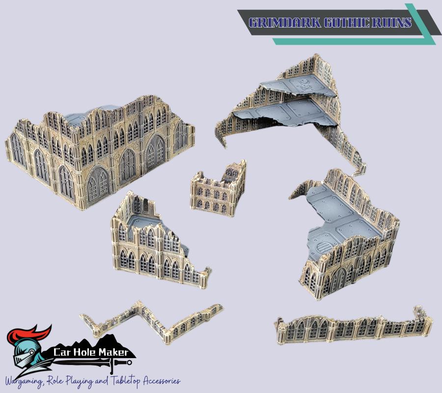 Armoured Clash Modular Sci-Fi Terrain for 10-12mm Scale Tabletop Miniature Wargames