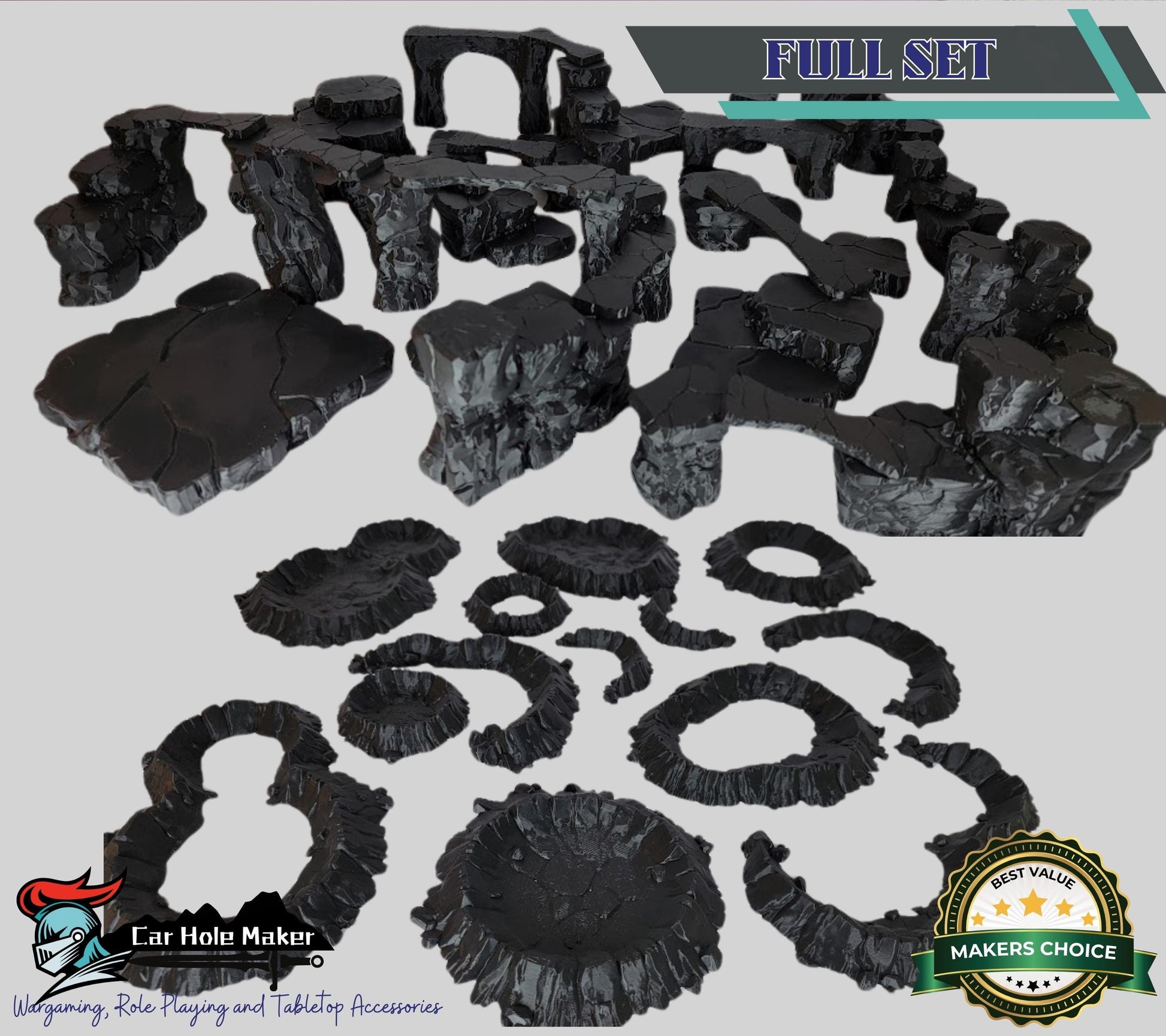 Sci-Fi Wargame Terrain: 28mm Modular Desert Battle Scenery
