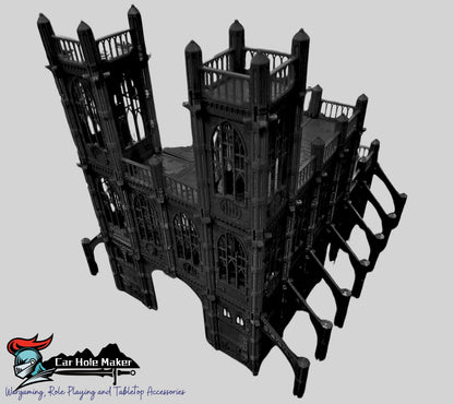 Modular Gothic Huge Cathedral SECTOR TEMPLARIS, Ruins for 28mm Tabletop Gaming