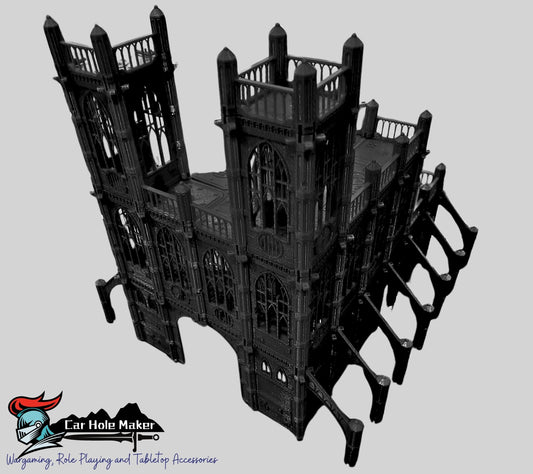 Modular Gothic Huge Cathedral SECTOR TEMPLARIS, Ruins for 28mm Tabletop Gaming
