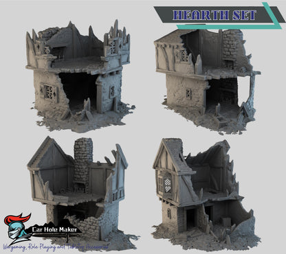 Briarwood Ruined Fantasy Buildings: 3D Printed Tabletop Terrain - 28mm Scale