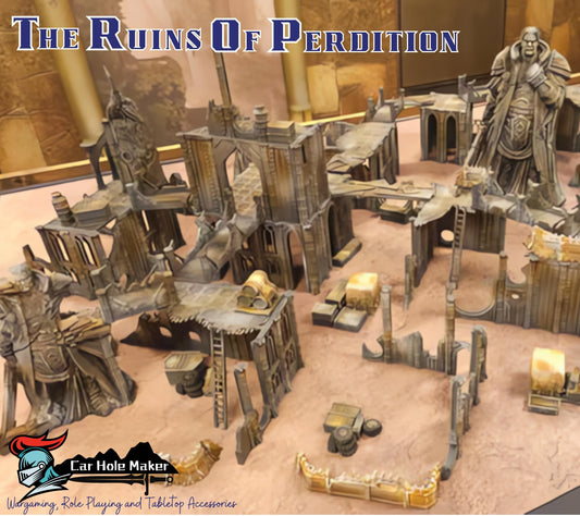 Modular Gothic Sci-Fi Terrain Set: 3D Printed Wargaming Battlefield - Tournament Grimdark Terrain 10th