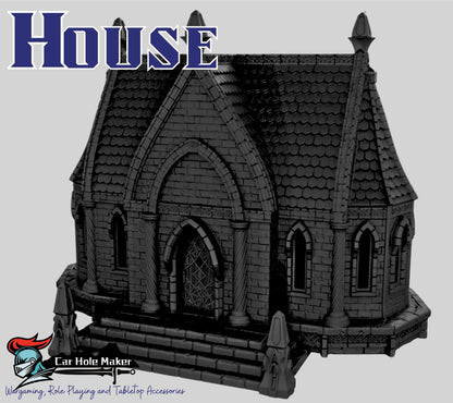 Silver Haven Elven Terrain: Modular Castle Walls & Bridge - Tabletop RPG 28-32mm scale