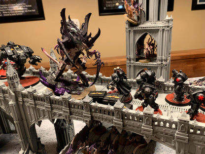 Gothic Bridge Terrain: 40k Tabletop Scenery (28-32mm Miniatures)