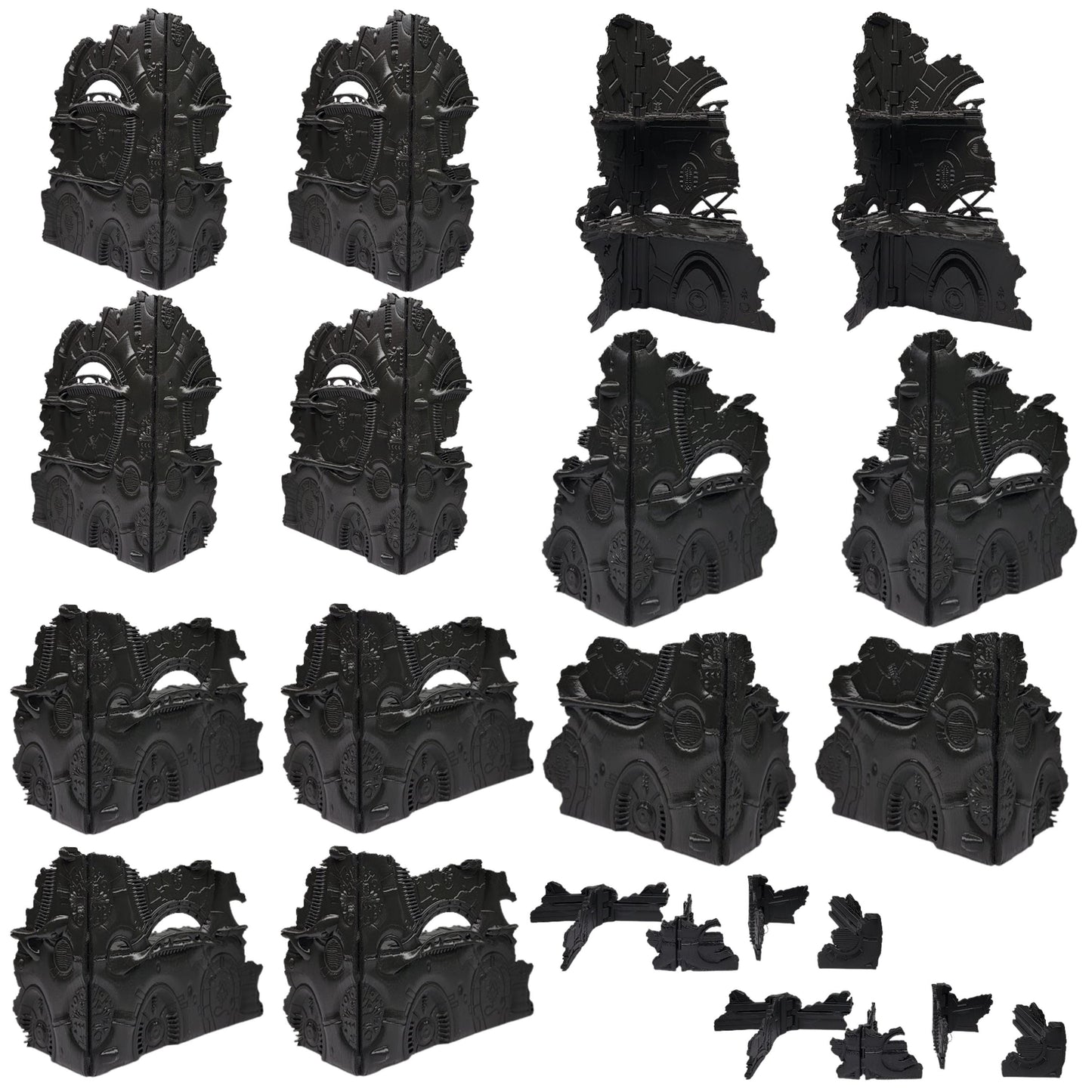 Foldable Eldar Ruins Terrain Set: 10th Edition Grimdark tournament terrain
