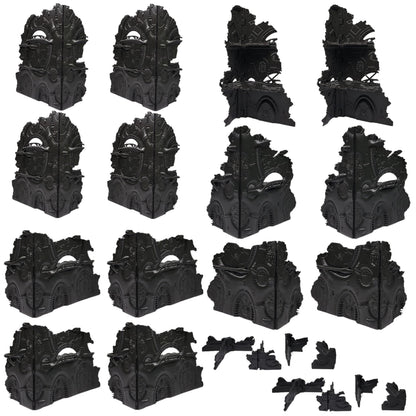 Foldable Eldar Ruins Terrain Set: 10th Edition Grimdark tournament terrain