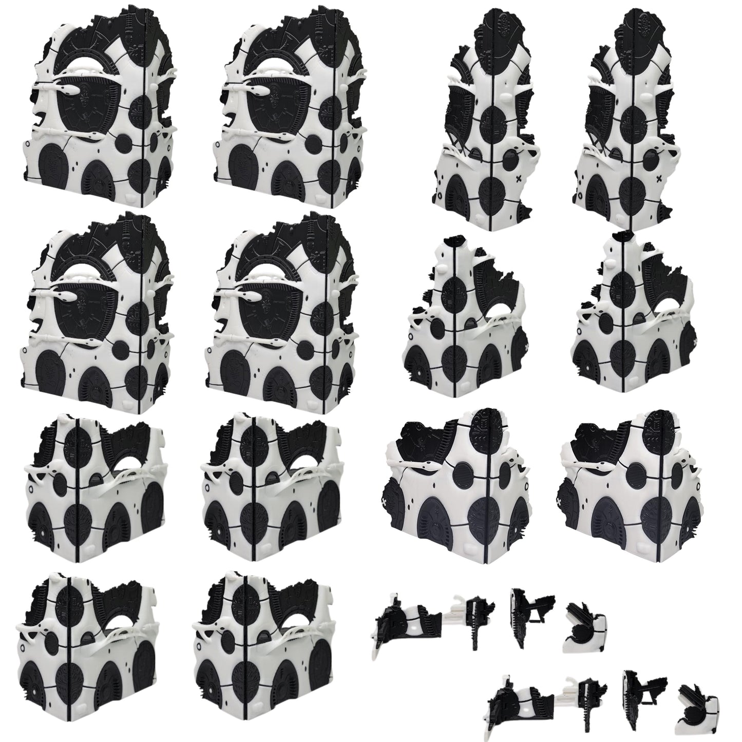Foldable Eldar Ruins Terrain Set: 10th Edition Grimdark tournament terrain