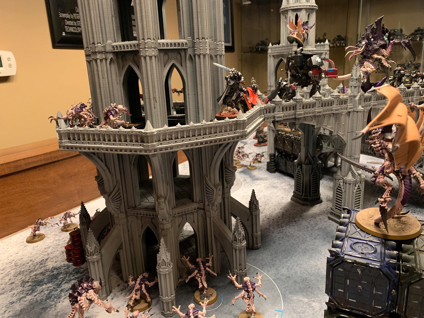 Gothic Bridge Terrain: 40k Tabletop Scenery (28-32mm Miniatures)