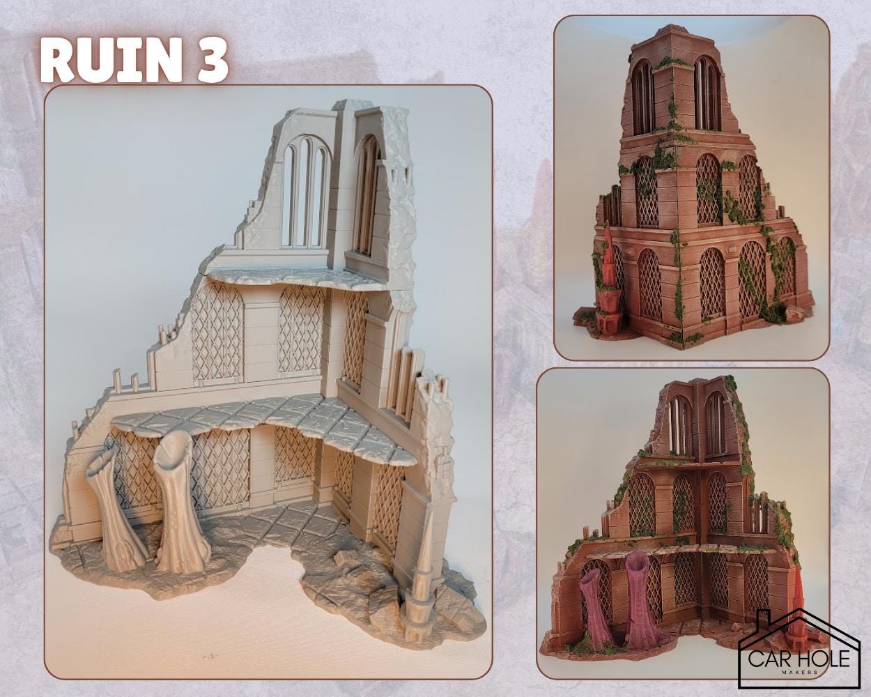Full Hive Infestation Terrain Set – Alien Ruins & Scatter for Competitive Play, 28mm-32mm Wargames