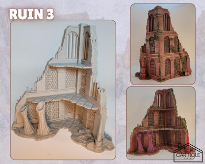 Full Hive Infestation Terrain Set – Alien Ruins & Scatter for Competitive Play, 28mm-32mm Wargames