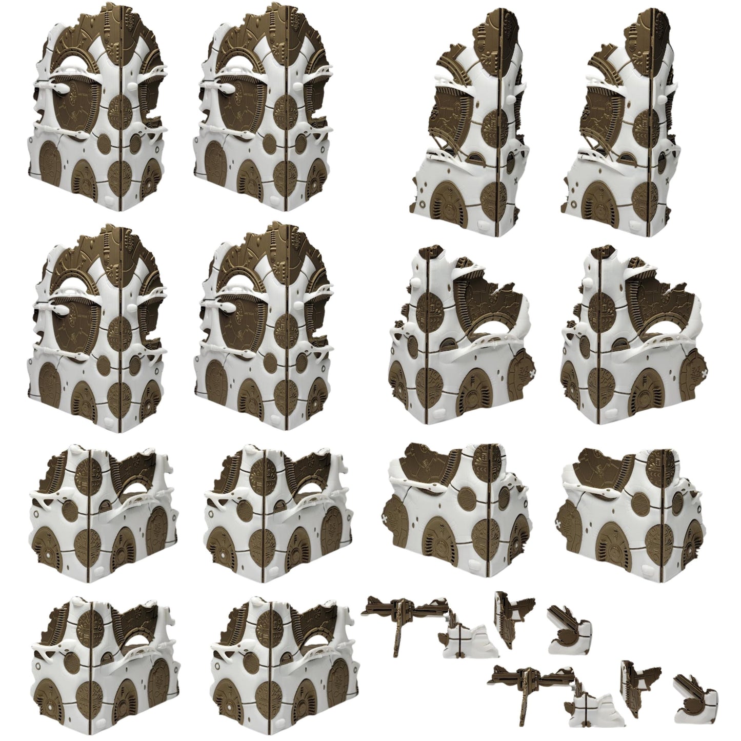 Foldable Eldar Ruins Terrain Set: 10th Edition Grimdark tournament terrain