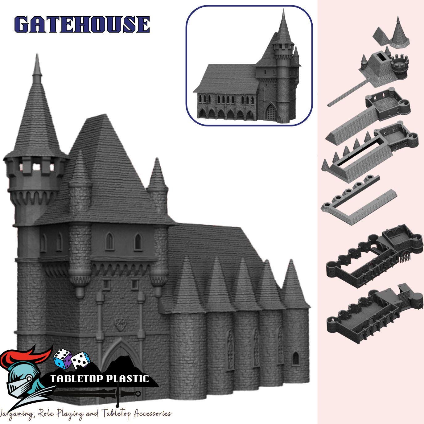Castle Dracul Terrain: 28mm Russian-Gothic Fortress for RPG & Wargaming