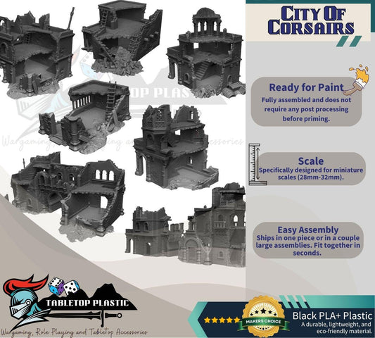 Araby Corsairs Coastal Ruins: Desert Terrain for 28-32mm Miniature Games