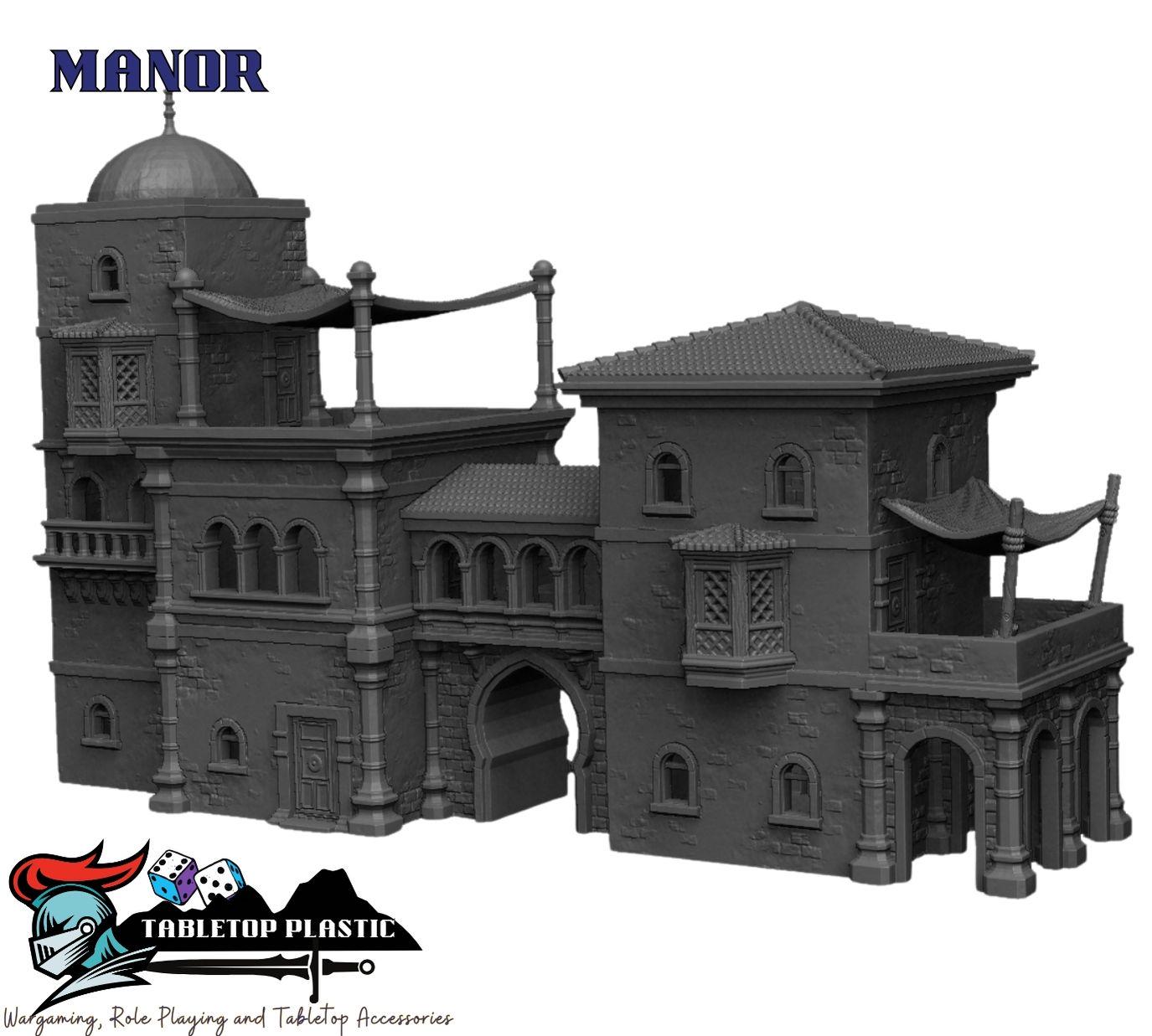 City of Corsairs Manor – Detailed LOS Blocker & Playable Building for Wargames and RPG Adventures