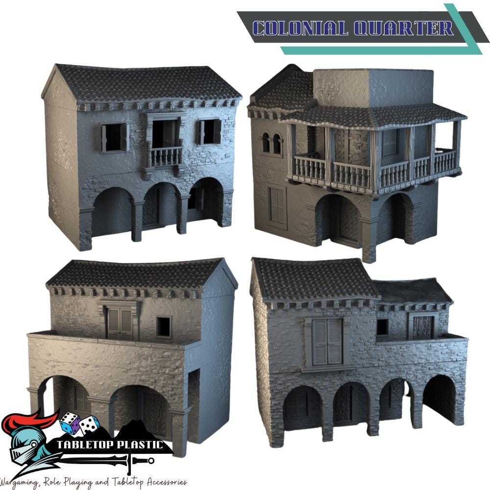 Spanish Colonial Town: 28mm Terrain Tortuga Bay - Mission Church & Balconies