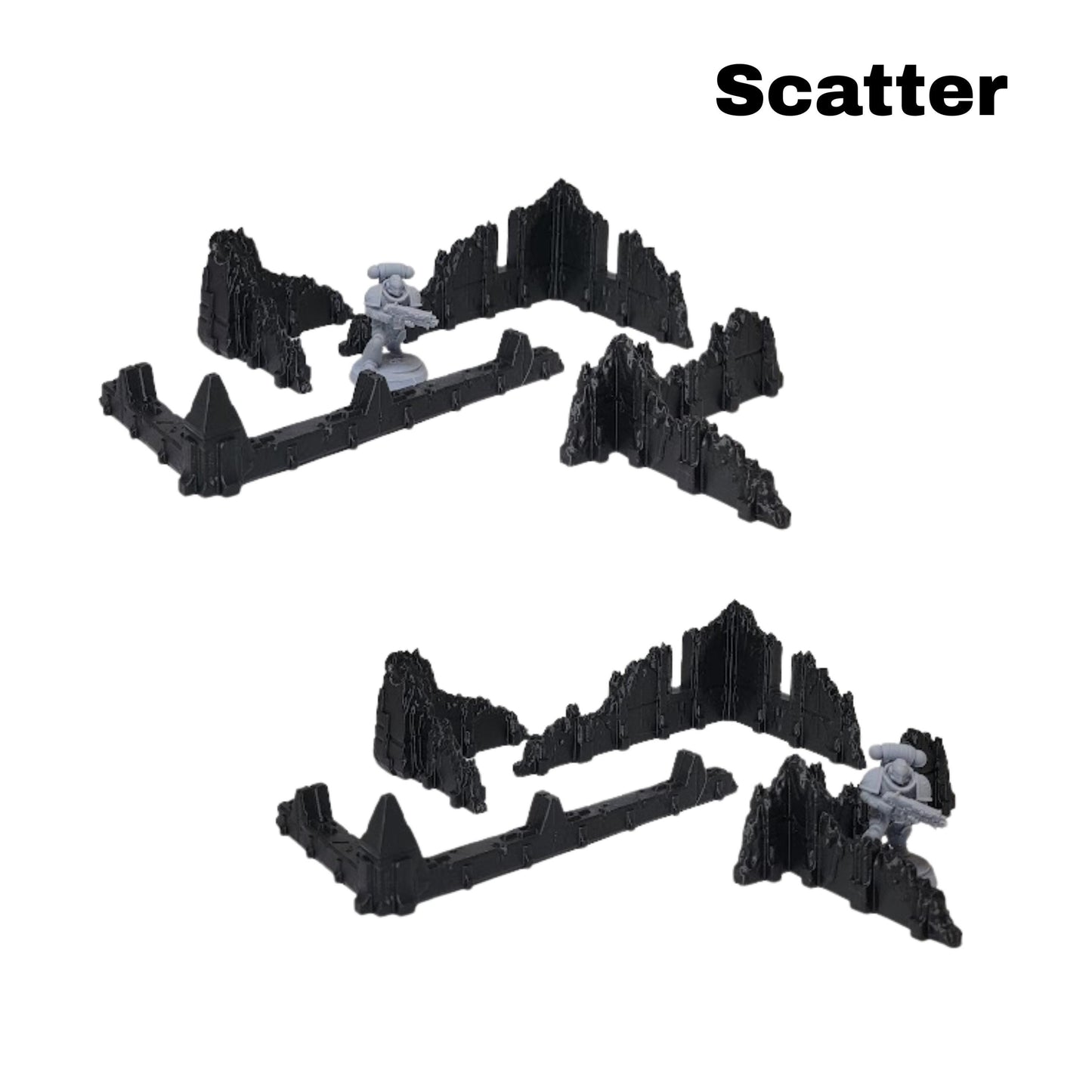 Tomb World Ruins Terrain Set: Sci-Fi Battlefield - 44x60 40k Tournament Terrain