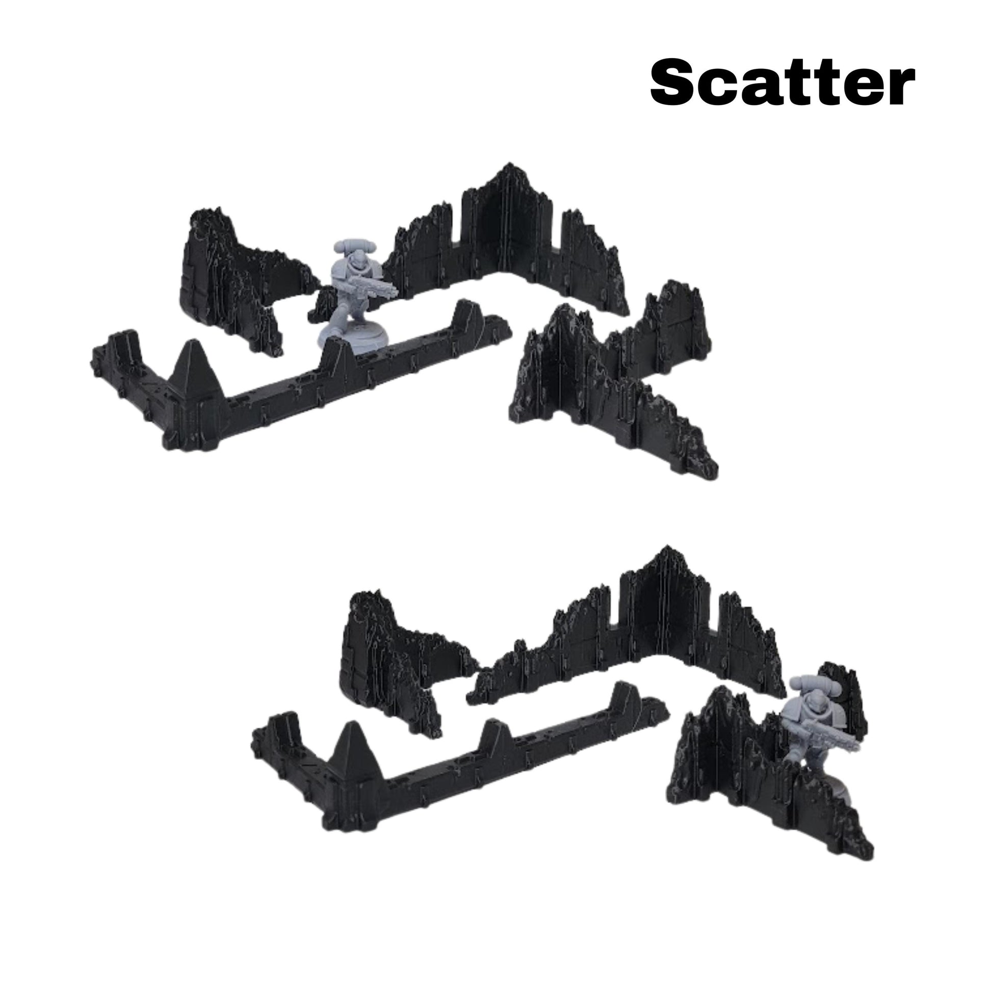 Tomb World Ruins Terrain Set: Sci-Fi Battlefield - 44x60 40k Tournament Terrain