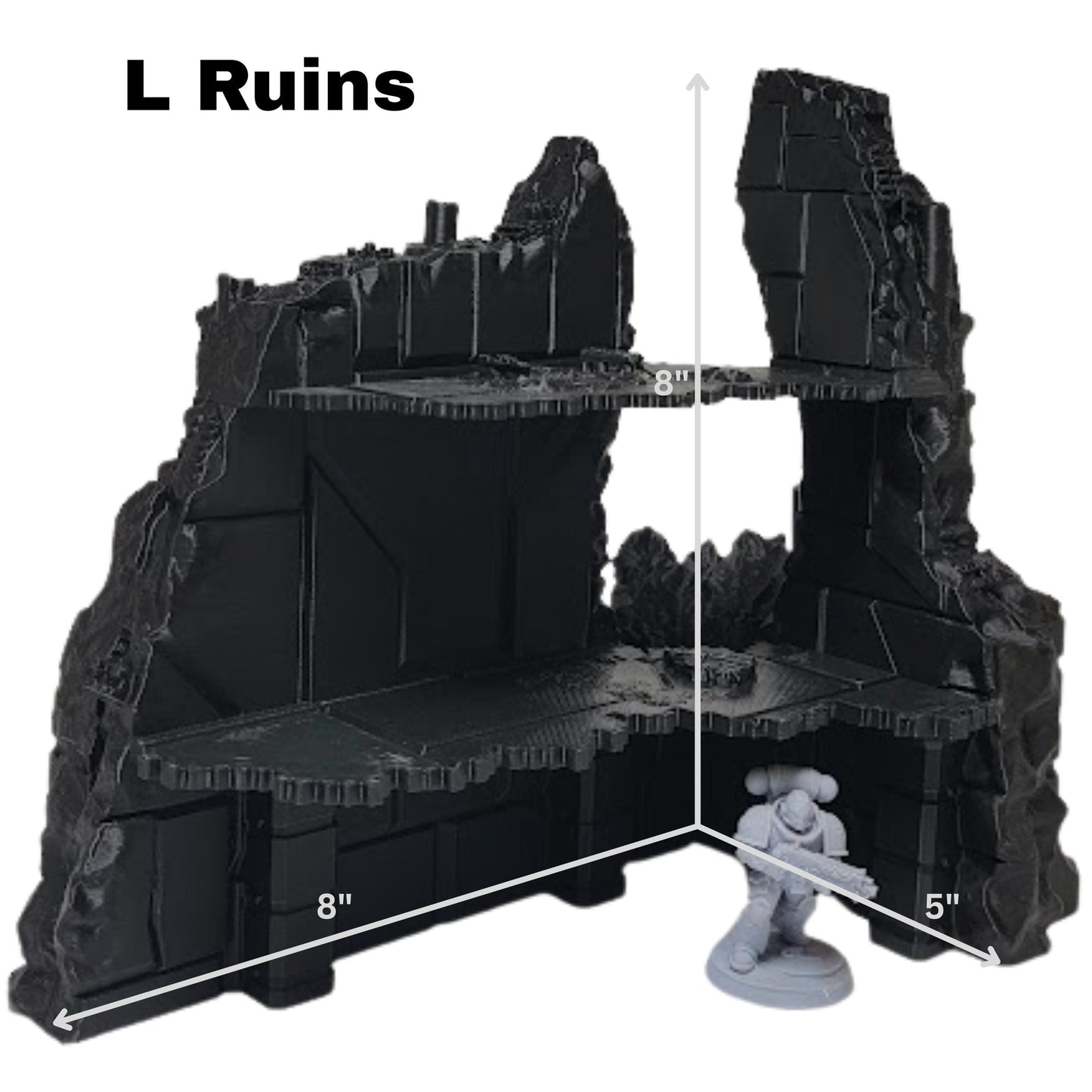 Tomb World Ruins Terrain Set: Sci-Fi Battlefield - 44x60 40k Tournament Terrain