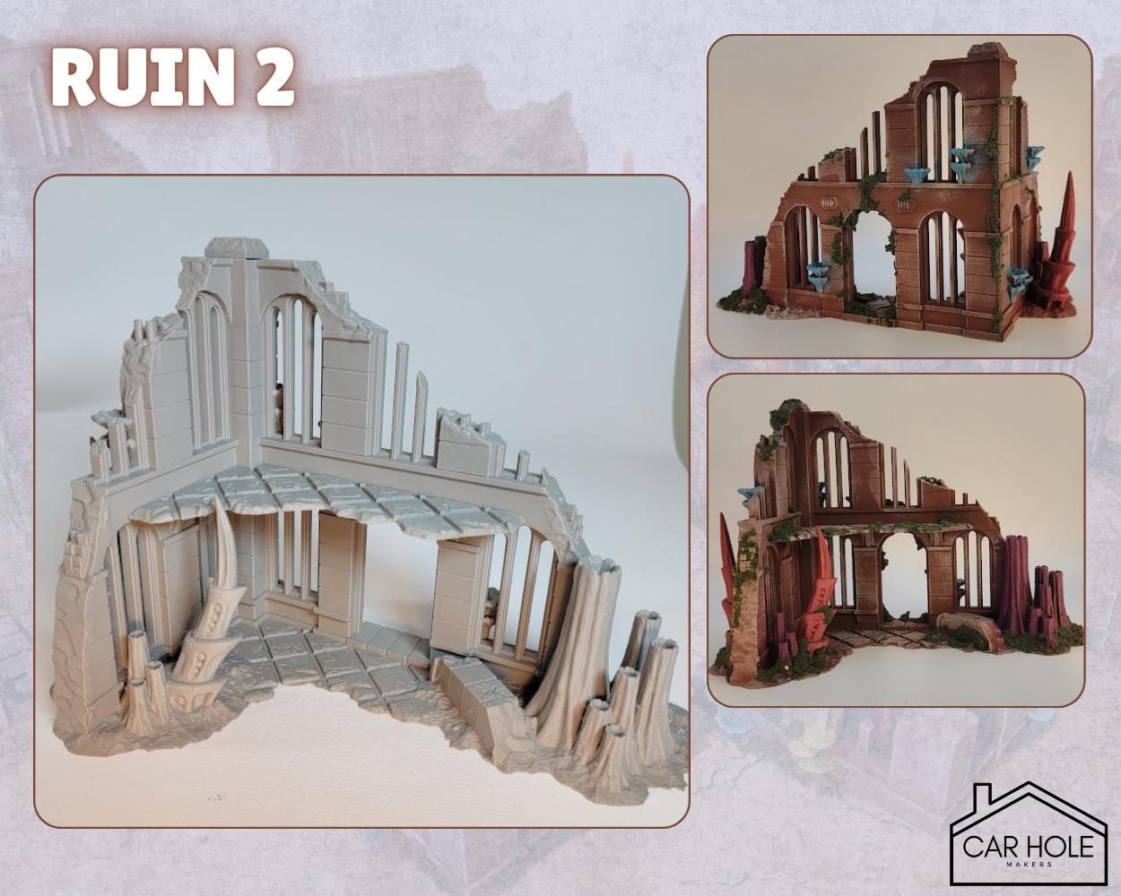 Full Hive Infestation Terrain Set – Alien Ruins & Scatter for Competitive Play, 28mm-32mm Wargames