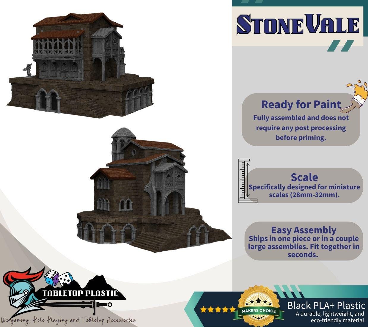 Italian Renaissance Town Terrain Set: Stone Vale Villas for D&D