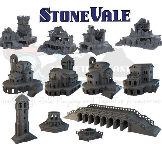 Italian Renaissance Town Terrain Set: Stone Vale Villas for D&D