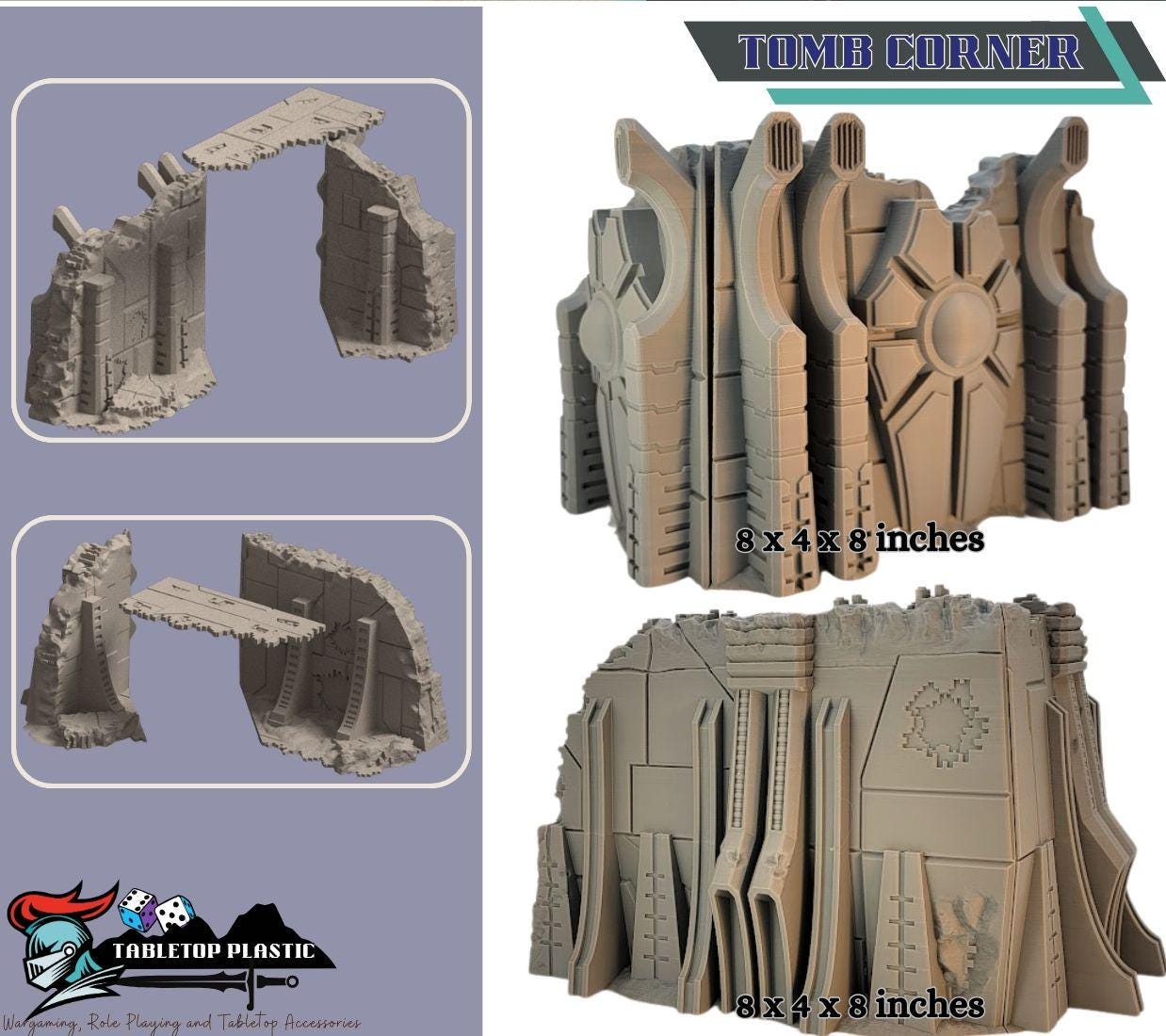 Tomb World Terrain Full Set: Davonis Necron 40k terrain 28mm