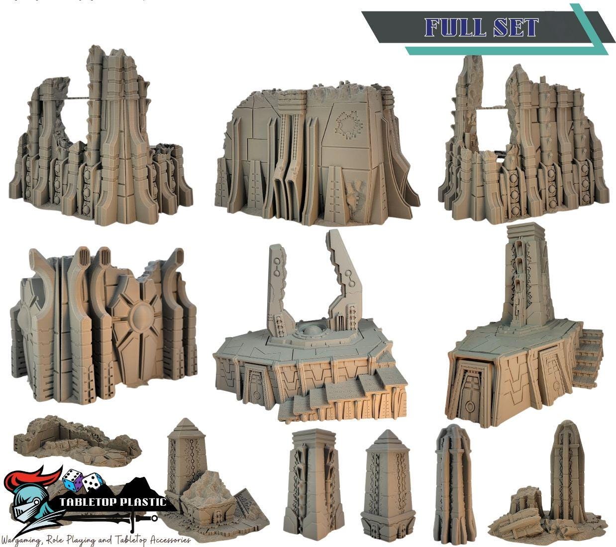 Tomb World Terrain Full Set: Davonis Necron 40k terrain 28mm
