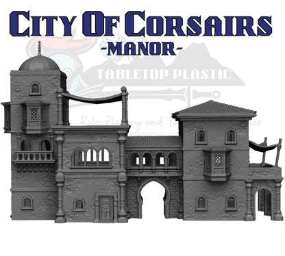 City of Corsairs Manor – Detailed LOS Blocker & Playable Building for Wargames and RPG Adventures