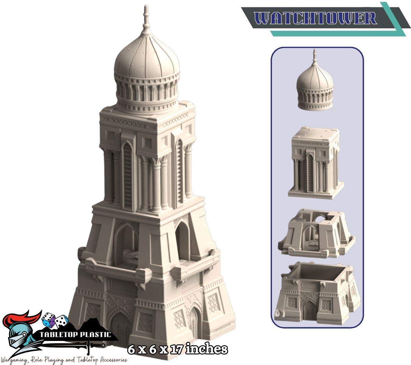 Desert Fortress City Terrain — Palaces, Walls & Hab Blocks (Modular, 28–32mm Tabletop Scenery)