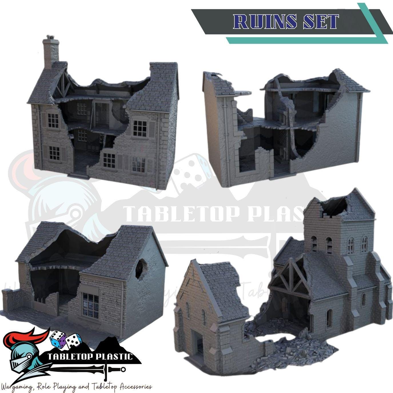 Overlord 1944 Rustic Village Farm – 28–32mm Terrain for Fantasy & Historical Battles