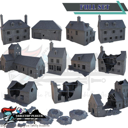 Overlord 1944 Rustic Village Farm – 28–32mm Terrain for Fantasy & Historical Battles