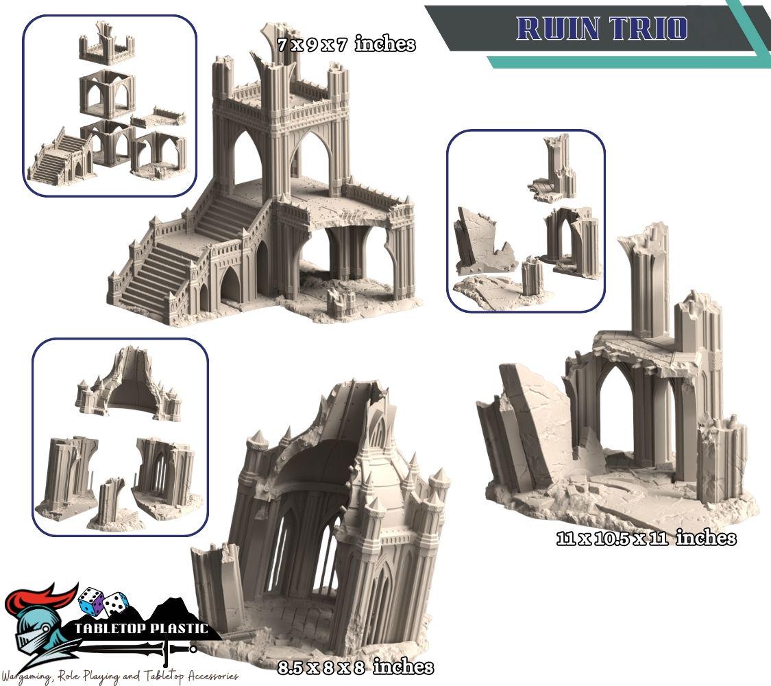 Sacrusmundus “Vertex Tertius” Crossroad: Stackable Nodes, Tall/Short Bridges & Ruins