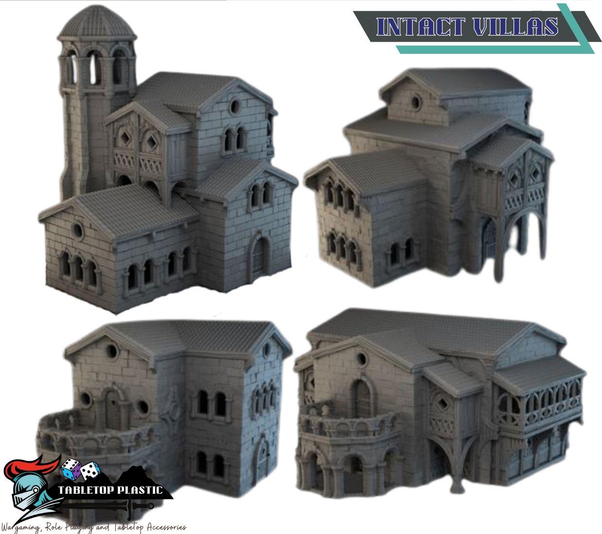 Stone Vale Villas Terrain Set – Italian Renaissance Town Buildings for D&D, Frostgrave and Malifaux