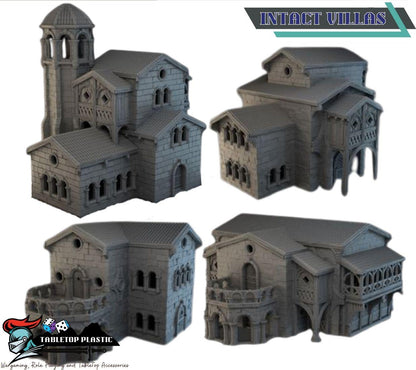 Stone Vale Villas Terrain Set – Italian Renaissance Town Buildings for D&D, Frostgrave and Malifaux