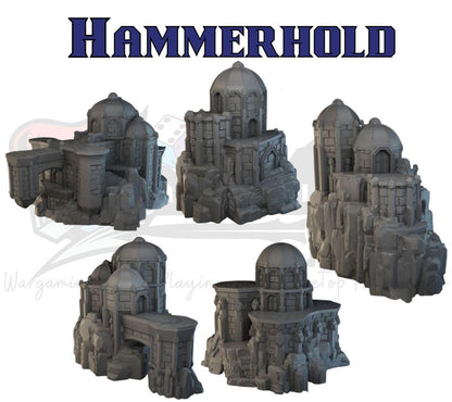 Dwarven Fortress Terrain Set: 28-32mm Tabletop Scenery