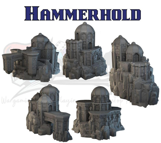 Dwarven Fortress Terrain Set: 28-32mm Tabletop Scenery