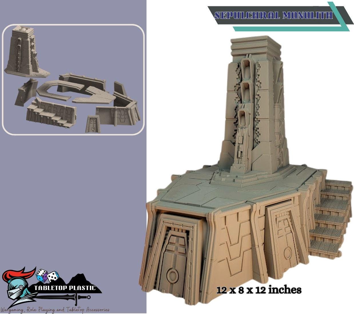 Tomb World Terrain Full Set: Davonis Necron 40k terrain 28mm