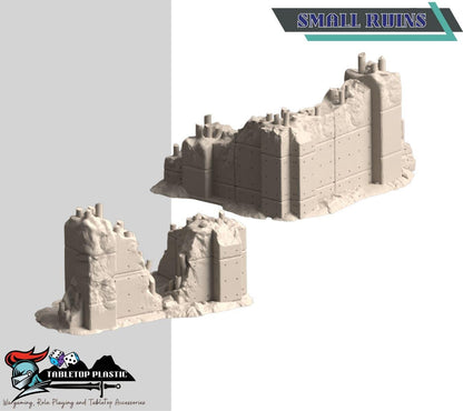 Concrete Citadel — Urban/Sci-Fi Reinforced-Concrete Ruins (6 Buildings + Bleachers & Scatter, 28–32 mm)