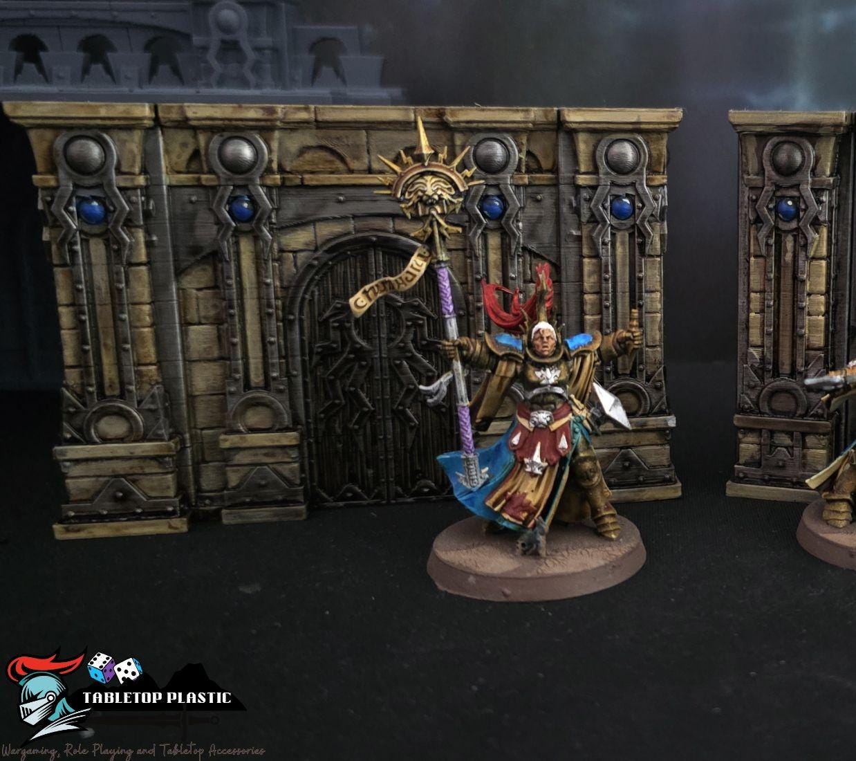 Hope’s Reach City Terrain Set: Fantasy buildings and prebuilt ruined L‑section walls