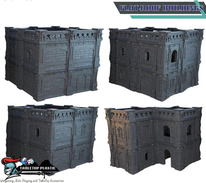 Hope’s Reach City Terrain Set: Fantasy buildings and prebuilt ruined L‑section walls