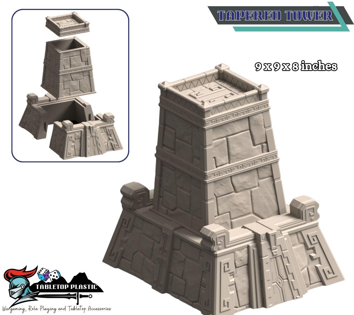 Aztec Inca Sci-Fi Terrain: Pyramids, Platforms & Generators (28-32mm Scale)