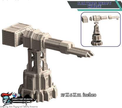 Kalthan Logistic Hub — Industrial Crane, Elevated Bridge & Ruins (28–32 mm Terrain)