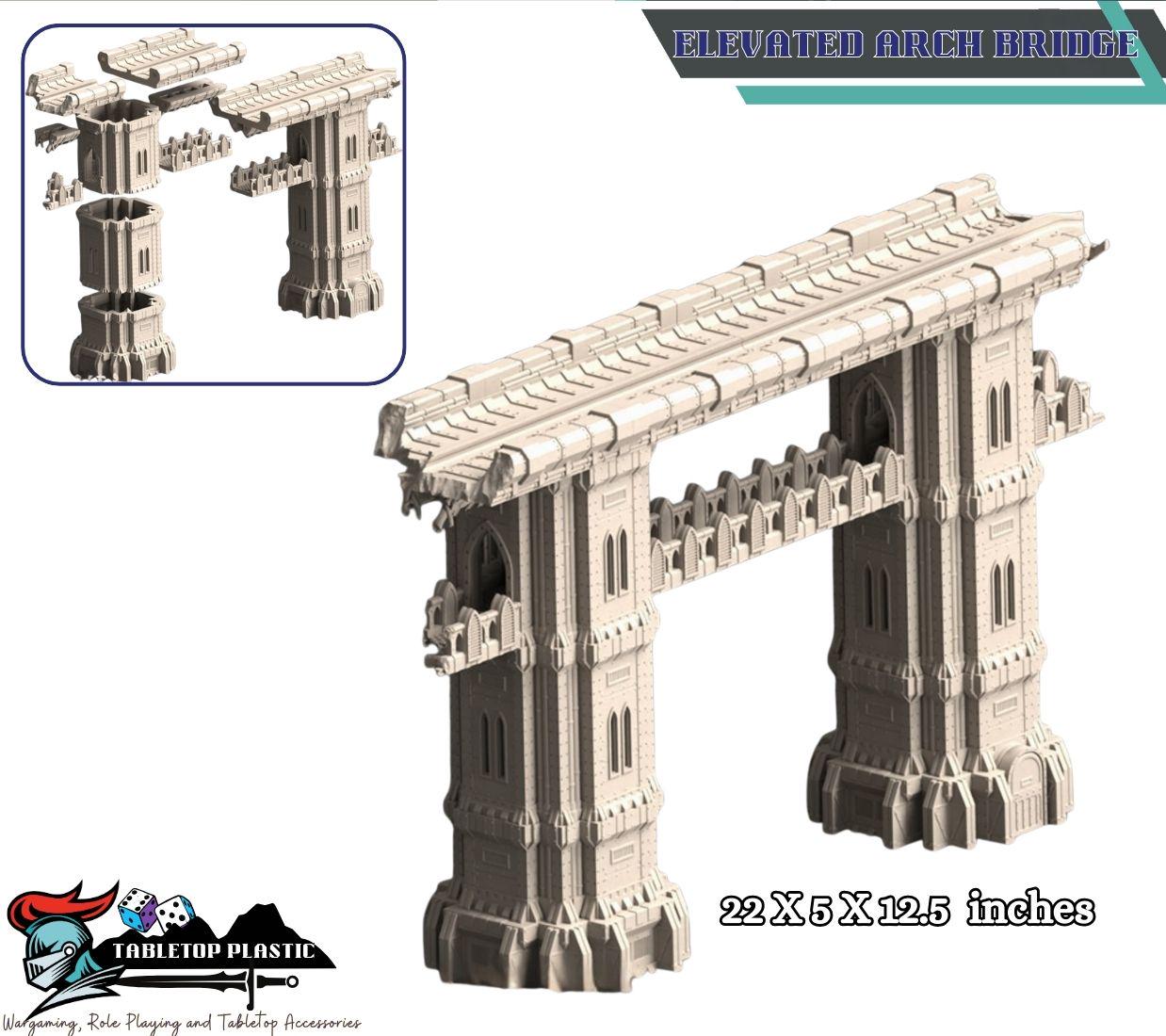 Kalthan Logistic Hub — Industrial Crane, Elevated Bridge & Ruins (28–32 mm Terrain)