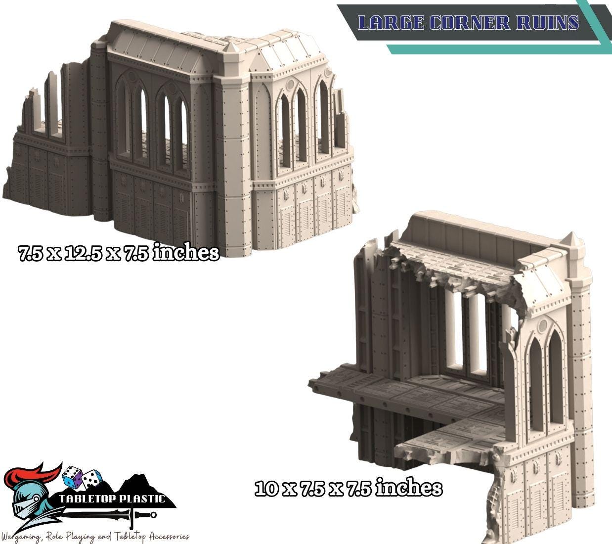 Kalthan Logistic Hub — Industrial Crane, Elevated Bridge & Ruins (28–32 mm Terrain)