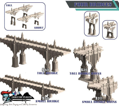 Sacrusmundus “Vertex Tertius” Crossroad: Stackable Nodes, Tall/Short Bridges & Ruins