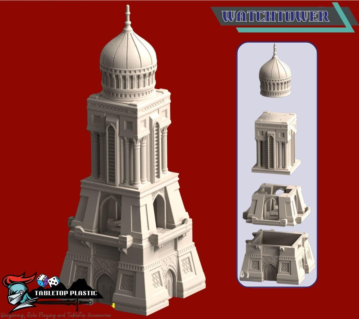 Epic Scale 6mm-8mm Desert Fortress City Terrain — Palaces, Walls & Hab Blocks Tabletop Scenery