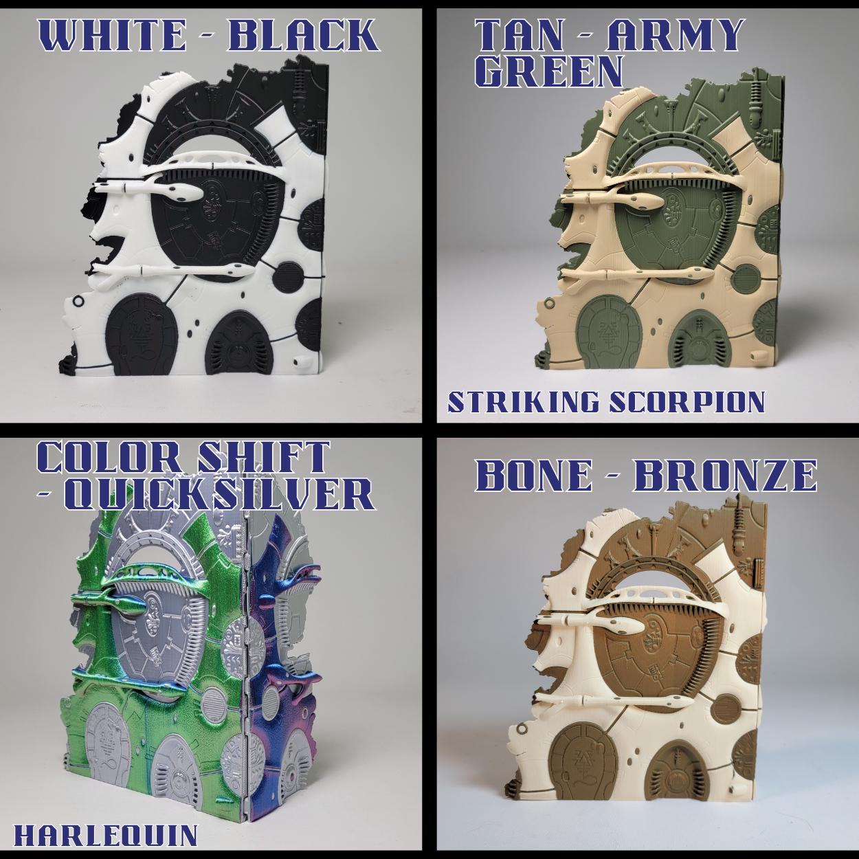 Foldable Eldar 10th Edition 40k Terrain: Space Elf Ruins - 40k Chapter Approved