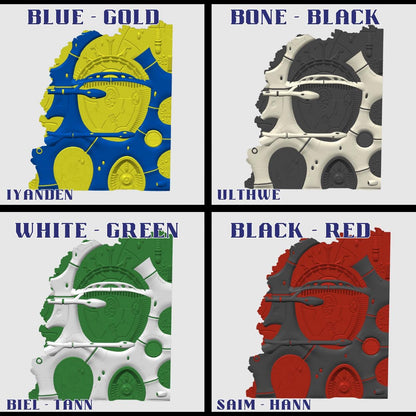 Foldable Eldar 10th Edition 40k Terrain: Space Elf Ruins - 40k Chapter Approved